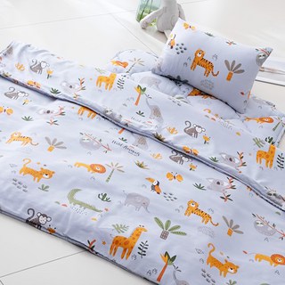 Annette 萊賽爾止滑睡墊3件組 台灣製 附提袋, 草原玩伴