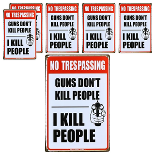 OPUS LOFT 純真年代 仿舊鐵皮畫 創意擺飾 無痕壁貼 20x30cm, 槍手, 6個