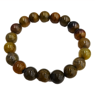 黃龍麟圓珠手鍊, 直徑 10mm, 95 公克, 黃色