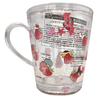 Sanrio 三麗鷗 塑膠透明漂浮水杯/漱口杯 8.7 x 10.5 x 8.7cm 6歲以上適用 250ml, 透明色, 1個