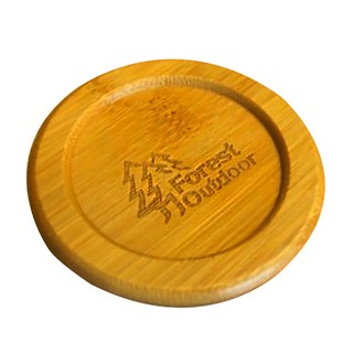 Forest Outdoor 楠竹實木杯蓋 (4入套杯適用) 能有效防止灰塵落入 保持飲品衛生, 1入, 木色