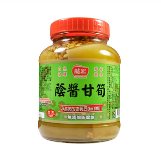 龍宏 蔭醬甘筍 非基因改造黃豆 無添加防腐劑, 850g, 1罐
