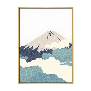 菠蘿選畫所 雲氣迷漫的富士山I, 原木色