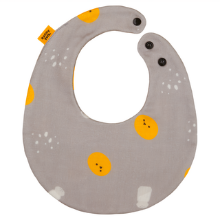 Runny yolk. 朗尼幼克 純棉口水巾 - 台灣製造, 粉灰色, 1件