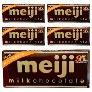 meiji 明治 牛奶巧克力, 50g, 5片