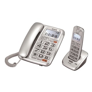 Aiwa 愛華 助聽無線電話 AG-8099，超大按鍵，緊急求救電話，來電去電報號