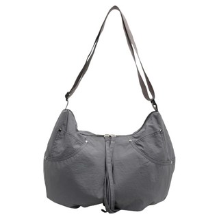 Sayaka 紗彌佳 半月包 霧暮行包 純色輕量時尚褶皺防潑包 肩背斜背水餃包