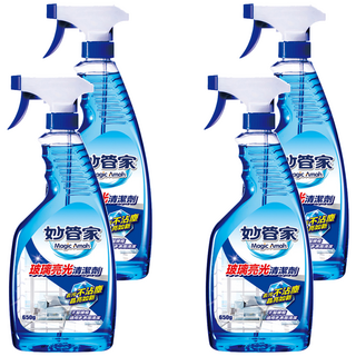 Magic Amah 妙管家 玻璃亮光清潔劑, 650g, 4瓶