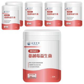 達摩本草 專利蔓越莓益生菌, 30顆, 600mg, 4包