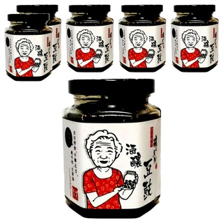 醬王殿 精選鳳梨酒釀豆鼓 黑豆、糖、米酒、鳳梨、鹽 台灣製造, 190g, 6罐