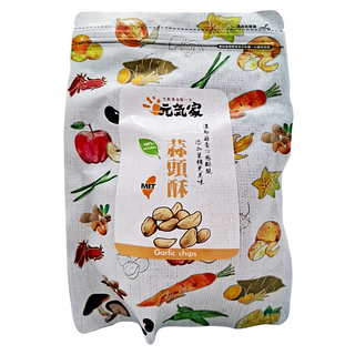 元氣家 原味蒜頭酥 濃郁蒜香酥脆口感 台灣製造, 100g, 1包