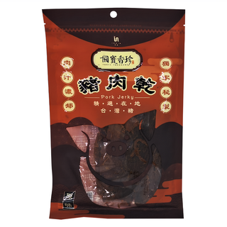 TASTY TREASURE 國寶香珍 豬肉乾，精選在地台灣豬, 100g, 1包