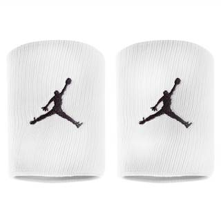 NIKE 耐吉 JORDAN 喬丹 DRI-FIT 單色腕帶 2入組, 白色, 1組
