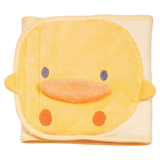 PiYOPiYO 黃色小鴨 冬季造型小肚圍, 立體剪裁護肚結構 棉質材料, 黃色