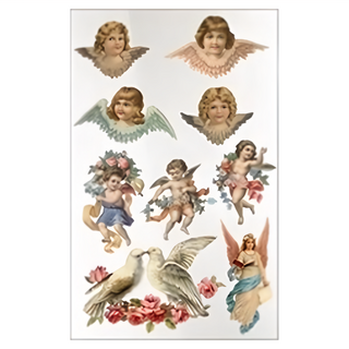 MI MI LEO 冷撕燙畫 膠膜 多款式任選 拼布手工材料 趣味膠膜 可愛燙貼 DIY壓印 補丁 家政 18 x 11cm 50g, C, 1件