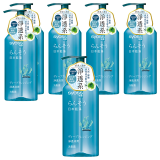 syoss 絲蘊 淨透清潤洗髮露 日本藍藻 混合型頭皮/乾枯髮 天然植物成分, 420ml, 6瓶