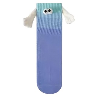 磁體款中筒襪甜蜜襪 棉+聚酯纖維, 29cm, 深藍色