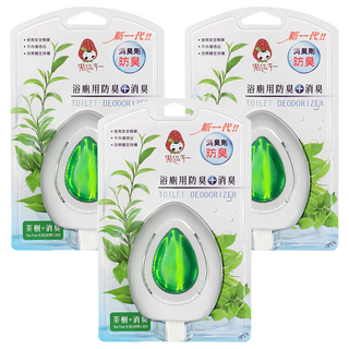 風信子 浴廁用消臭器, 茶樹+消臭, 安全使用簡單, 效果穩定可持續, 12ml, 3個