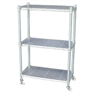 Steel Tycoon 鋼鐵力士 附贈PP墊板/工業滑輪 鐵管烤漆加工 30x60x90公分, 綠色, 3層