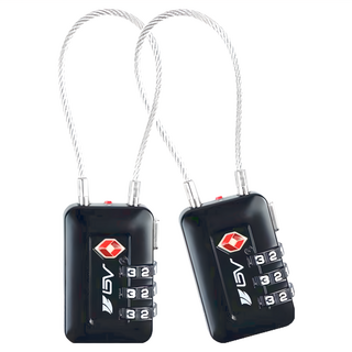 BV 紅點升級版 TSA海關鎖 黑色, 2個, 3.2 x 10.2cm