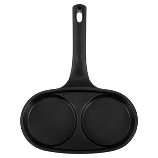 comet Kitchen 3層塗層2格煎蛋鍋, 1個, 22cm