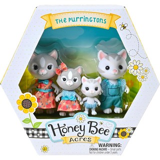 蜜蜂莊園 Honey Bee Acres 貓家族 扮家家酒玩具組 The Purringtons 包含Ella Rose Zoe Fritz, 1組