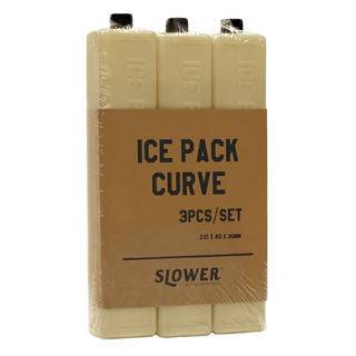 SLOWER 戶外保冷冰磚三件組, 可重複使用, 21 × 3 × 4cm, 沙色, 1組