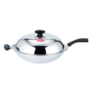 Pearl Horse 寶馬 厚釜七層複合金炒鍋 單手把設計 導熱均勻 耐酸鹼抗腐蝕 適用瓦斯爐電磁爐, 36cm, 1個