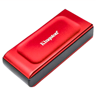 Kingston 金士頓 行動固態硬碟, 1,050MB/s讀取速度, 小巧精悍, 含USB-C轉USB-A連接線和USB-A轉USB-C轉接器, 2TB, XS1000R