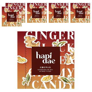 hapidae 生薑紅茶水飴，獨立包裝，古早味糖果, 150g, 6盒