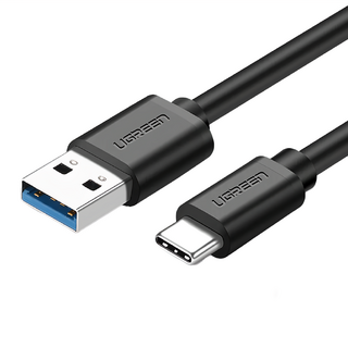 UGREEN 綠聯 USB3.0-Type-C快充傳輸線, 1.5m, 黑色, 1條