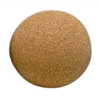 NicoFun 愛定做 天然軟木瑜珈球 按摩球 FYS22BA6001 直徑6cm 37g, 天然軟木色, 1個