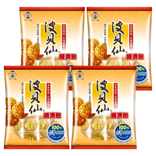 旺旺 波貝仙經濟包 350g 4袋 - 酥脆可口