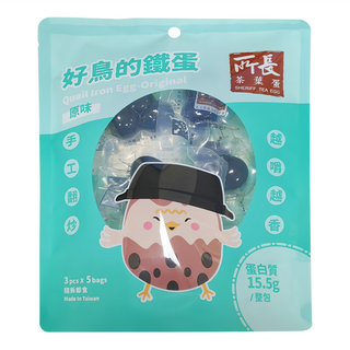 所長茶葉蛋 原味好鳥的鐵蛋, 5包入, 台灣製造, 75g, 1袋