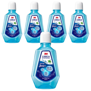 3M 三效漱口水 薄荷口味, 120ml, 5瓶