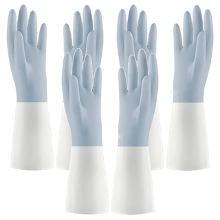 C471406 防水家務手套 藍色 6雙組, L(31 x 13.5 x 11cm), 3組