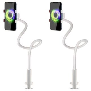 懶人手機架 經典款, 360°旋轉 任意調整角度 手機/平板通用, 白色, 2個