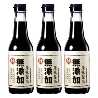 KIMLAN 金蘭 無添加原味醬油，嚴選非基改黃豆小麥食鹽水，純粹成分安心享用, 500ml, 3瓶