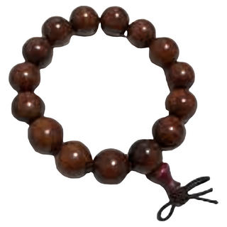 紅酸枝木佛珠手串 (15mm) 暗紅色