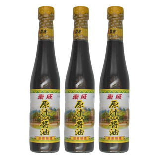 東成 原汁特調醬油 豆豉釀造, 430ml, 3瓶