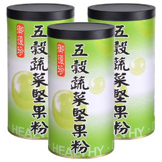 御復珍 五榖蔬菜堅果粉 600g 台灣製造 膳食纖維, 3罐