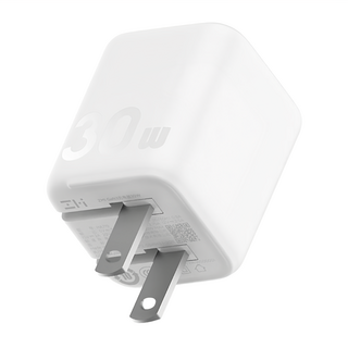ZMIFI 紫米 GaN3 30W USB-C充電器 HA719 大功率 快充 迷你體積, 白色, 1個