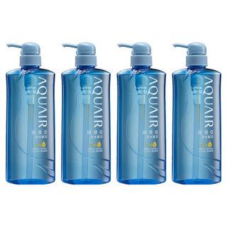 AQUAIR 阿葵亞 淨水賦活洗髮精 控油型 深層清潔頭皮 髮絲清爽亮麗, 600ml, 4瓶