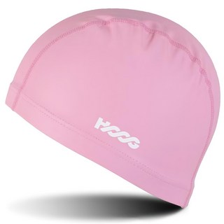 HOOG 長髮聚氨酯塗層泳帽 SUC238, 1個, 淺粉色
