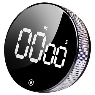 iSFun 科技時尚 旋轉吸磁烘焙烹飪定時器, 1個, 冰川銀