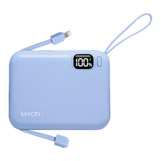 MYCEll 積進科技 PD 20W 帶線快充行動電源 原廠保固, MC-PC-049, 天空藍