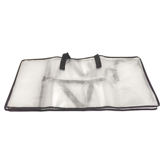 U-mop 耐磨耐重透明編織袋 350g, 透明色 + 黑色, 1個