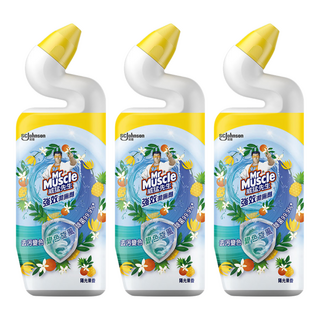 Mr Muscle 威猛先生 強效潔廁劑 變色威力 陽光果香, 750ml, 3瓶