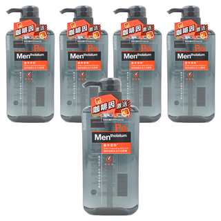MENTHOLATUM 曼秀雷敦 男士咖啡因頭皮活力洗髮精, 550ml, 5瓶