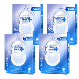 MIRAE 未來美 台灣公司貨 8分鐘氣墊水潤光面膜, 26ml, 4片, 4盒